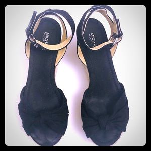 Michael Kors Maxwell Mid Black Wedge Canvas